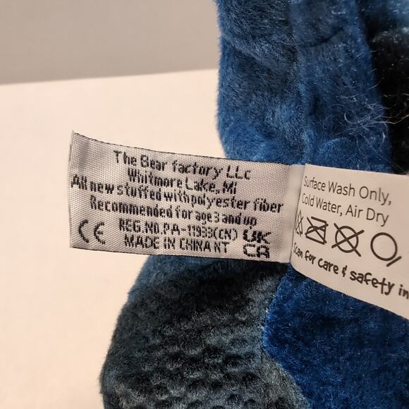 Bear Factory Triceratop Dinosaur Plush Stuffed Animal with Tags - Picture 9 of 10